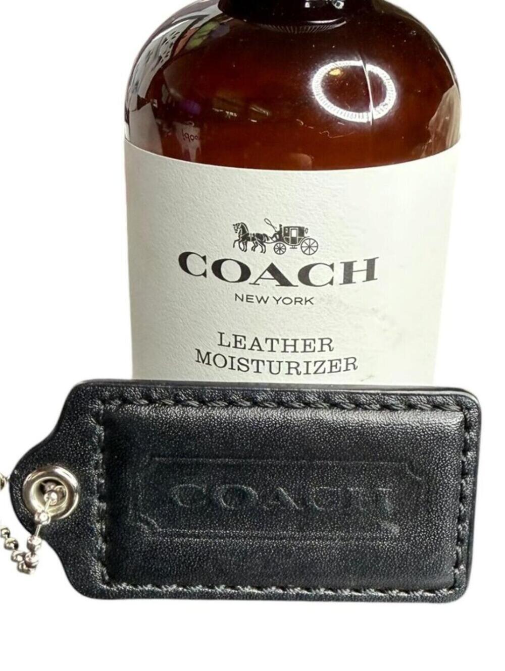 Coach Leather Hangtag Black (2.5")